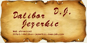 Dalibor Jezerkić vizit kartica